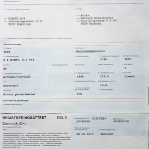 Duńskie Dokumenty Samochodowe – tłumaczenie przysięgłe online
