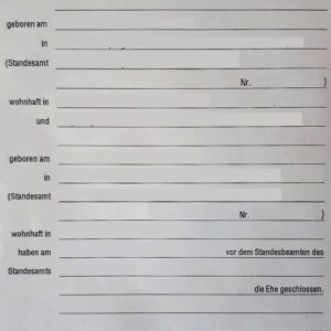 Zamów tłumaczenie przysięgłe: Szwajcarski Akt Małżeństwa