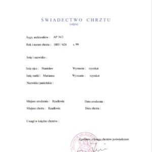 Akt chrztu – tłumaczenie przysięgłe online