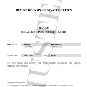 Niemieckie Świadectwo Maturalne – tłumaczenie przysięgłe online