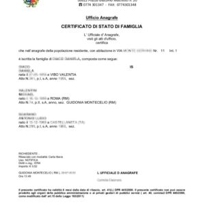 Zamów tłumaczenie przysięgłe: Włoskie Zaświadczenie o Stanie Cywilnym