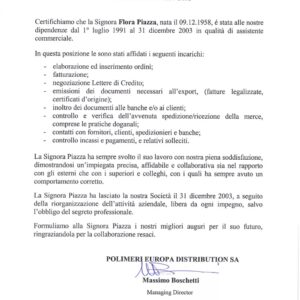 Zamów tłumaczenie przysięgłe: Włoskie Świadectwo pracy
