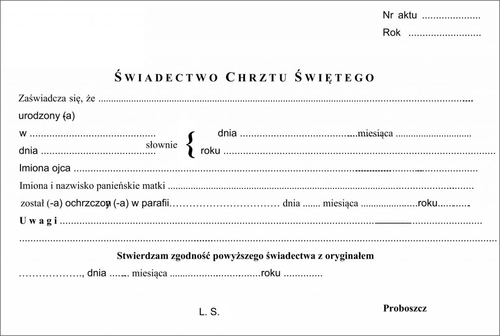 Tłumaczenie estoński Akt Chrztu – tłumacz przysięgły online