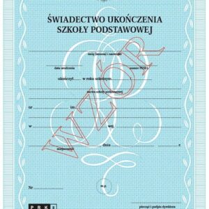 Zamów tłumaczenie przysięgłe: Świadectwo ukończenia szkoły podstawowej