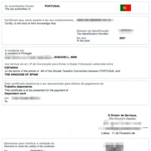 Tłumaczenie portugalski Certyfikat rezydencji podatkowej – tłumacz przysięgły online